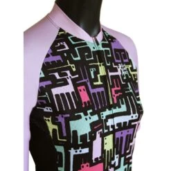 MAILLOT LA ROUE LIBRE FAUNE INVADER FEMME -VéloÉlan Soldes maillot la roue libre faune invader femme 2